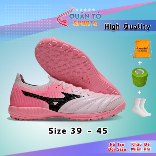 Giày Bóng Đá Mizuno Sala Beta Japan Hồng Euro Cổ Lửng HQ TF