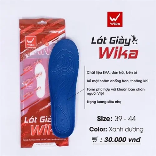Lót Giày Chống Trơn Wika Xanh Đậm