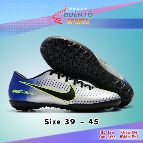 Giày Bóng Đá Nike Mercurial Vic 6 TF Xanh Bạc