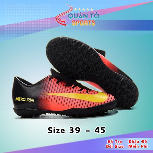Giày Bóng Đá Nike Mercurial Vic 6 TF Đỏ Gót Đen