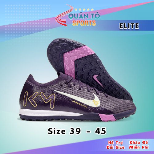 Giày Bóng Đá Nike Mercurial Vapor 16 Elite Mbappe Tím Cổ Lửng HQ TF