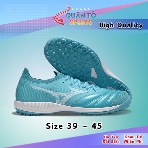 Giày Bóng Đá Mizuno Sala Beta Japan Xanh Ngọc Cổ Lửng HQ TF