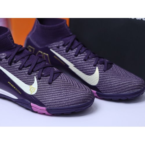 Giày Bóng Đá Trẻ Em Nike Mercurial Superfly 10 Tím Cổ Cao TF