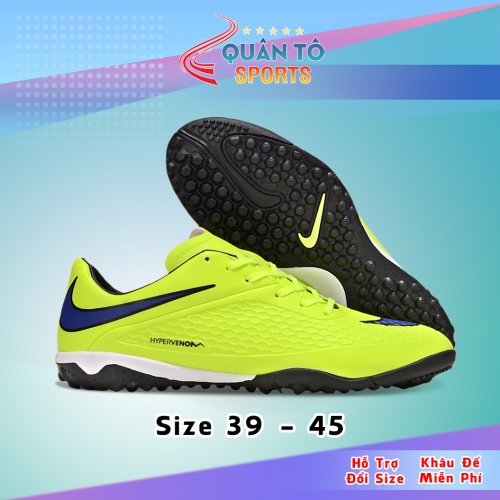 Giày Bóng Đá Nike Hypervenom Phelon TF Xanh Chuối Vảy Nike Than