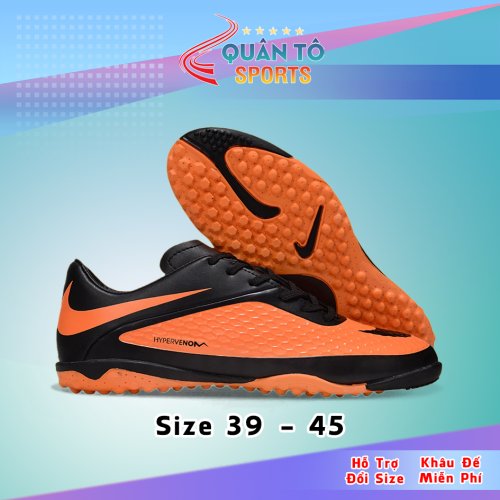 Giày Bóng Đá Nike Hypervenom Phelon TF Cam Đen