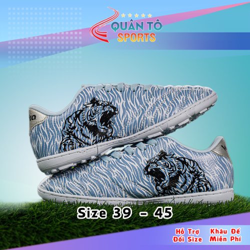 Giày Bóng Đá Wika Tiger X Xanh Nhạt Viền Đen TF