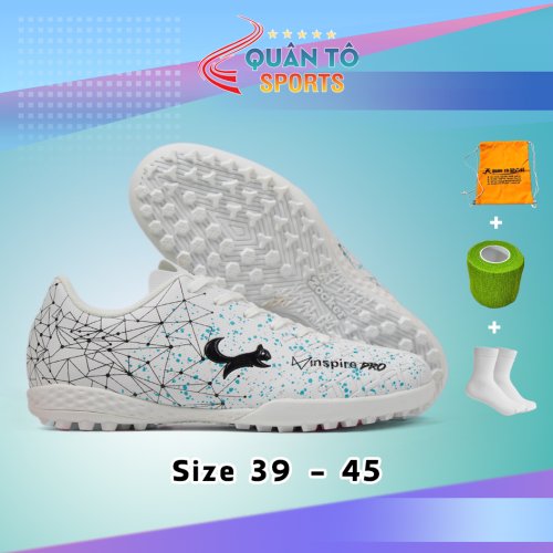 Giày Bóng Đá Zocker Inspire Pro Gen TF Trắng