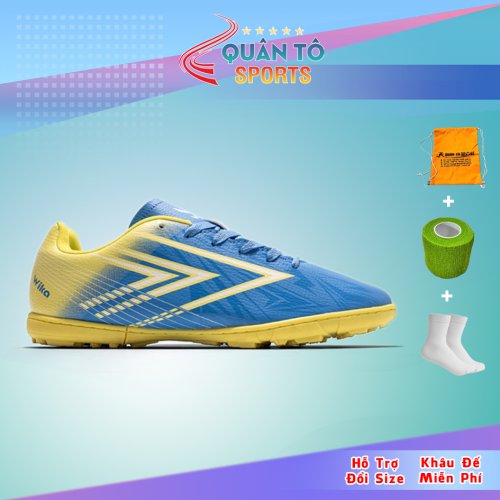 Giày Bóng Đá Trẻ Em Wika Komar TF Vàng Xanh