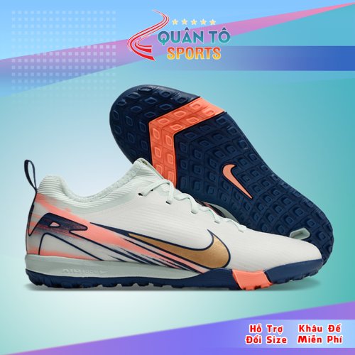 Giày Bóng Đá Trẻ Em Nike Mercurial Vapor 16 Pro 2025 MDS009 Xanh Cam Cổ Lửng TF