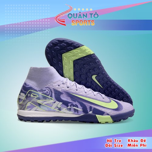 Giày Bóng Đá Nike Mercurial Superfly 10 Elite Cổ Cao TF Tím KHoai Môn