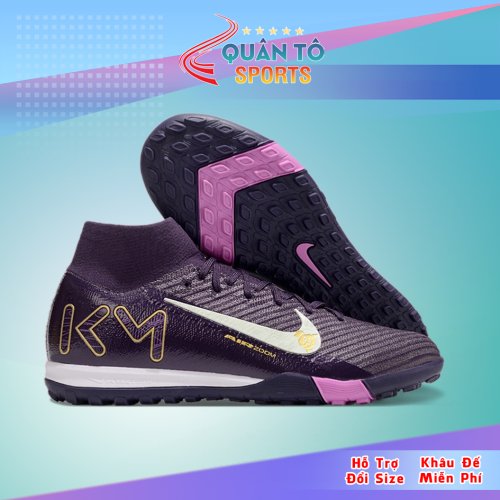 Giày Bóng Đá Nike Mercurial Superfly 10 Elite Cổ Cao TF Tím MBP