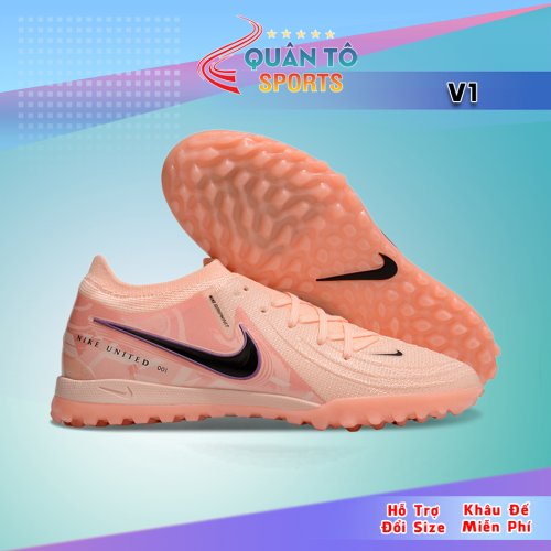 Giày Bóng Đá Nike Phantom GX2 Elite V1 Cổ Lửng TF Cam Cá Hồi