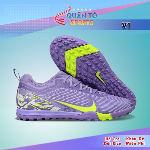 Giày Bóng Đá Nike Mercurial Vapor 15 Pro V1 2025 Cổ Lửng HQ TF Tím Khoai Môn