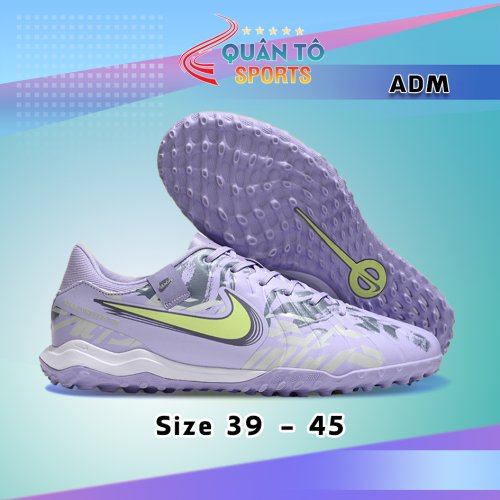 Giày Bóng Đá Nike Tiempo 10 Academy  Lưỡi Gà Dời HQ TF Tím Khoai Môn