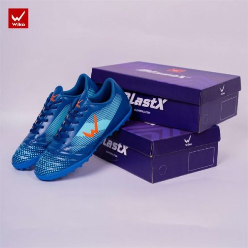 Giày Bóng Đá WIKA BLAST X Trẻ Em Xanh Cam