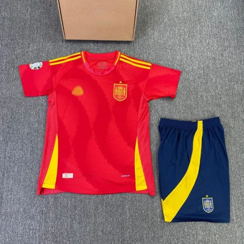 Bộ Bóng Đá Tây Ban Nha Đỏ Trẻ Em Sân Nhà 24/25