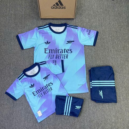 Bộ Bóng Đá Arsenal  sân khách xanh tím  2025 230k