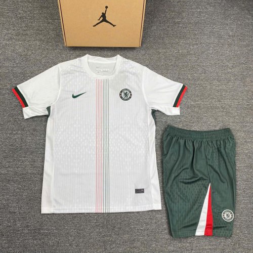 Bộ Bóng Đá Chelsea Sân Khách 25/26 Trắng