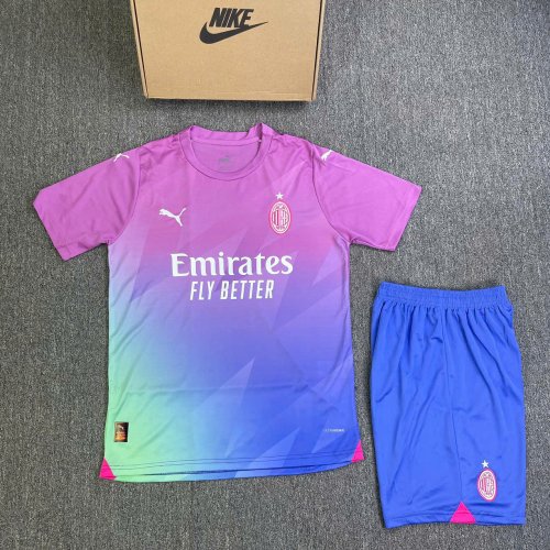 Bộ Bóng Đá AC Milan SK Thứ 3 2024 Hồng Xanh