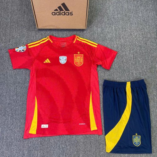 Bộ Bóng Đá Tây Ban Nha SN Euro 2024 Đỏ