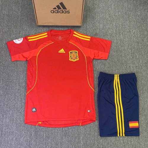 Bộ Bóng Đá Tây Ban Nha Retro 2008 Đỏ