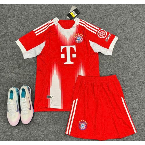 Bộ Bóng Đá Bayern Munich Sân Nhà 25/26 Đỏ Trắng