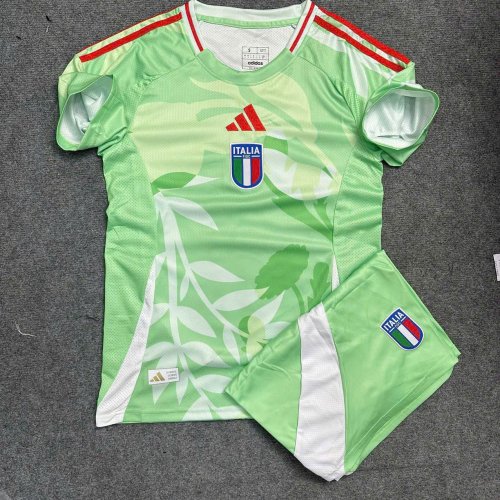 Bộ Bóng Đá Italia Thủ Môn Xanh Bạc Hà 2025