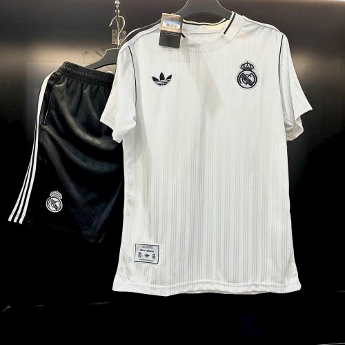 Bộ Bóng Đá Real marid Dòng Thời Trang Trắng