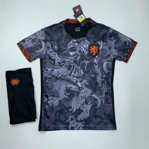 Áo Bóng Đá Hà Lan Đen SK 2022