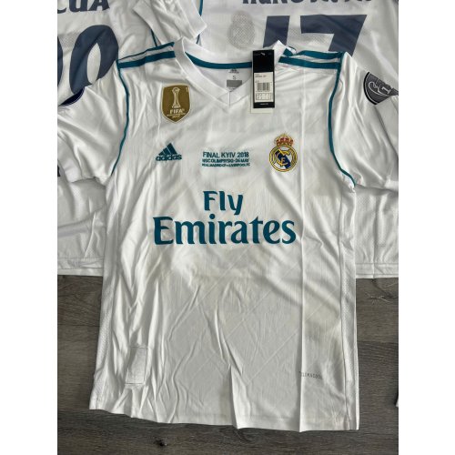 Đơn Đặt Áo Real trắng Viền Xanh