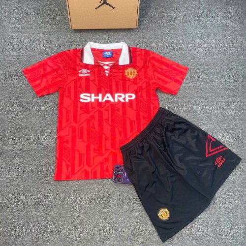 Bộ Bóng Đá Manchester United Cổ Điển Đỏ
