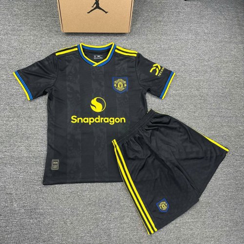 Bộ Bóng Đá Manchester United  Sân khách thứ 3  25/26 Đen