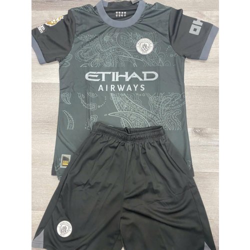 Áo Bóng Đá Câu Lạc Bộ Man City đen 2024-2025
