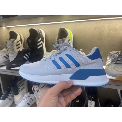 Giày Thể Thao Adidas Ozelle Xám Vạch Xanh Biển
