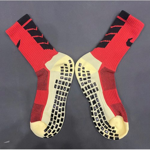 Tất Chống Trơn Cao Cấp Đỏ Viền Đen