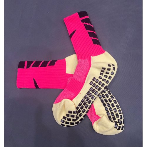 Tất Chống Trơn Cao Cấp Hồng Viền Đen