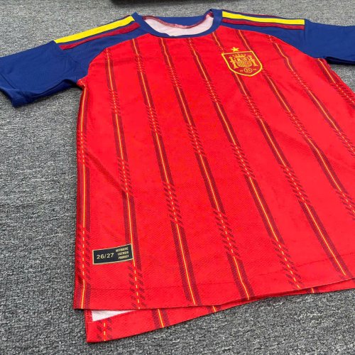 Bộ Bóng Đá Tây Ban Nha Sân Nhà 2026 WC Đỏ