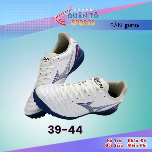 Giày Bóng Đá Mizuno Neo 4 Pro Đế Đệm Trắng Đế Xanh Navy TF