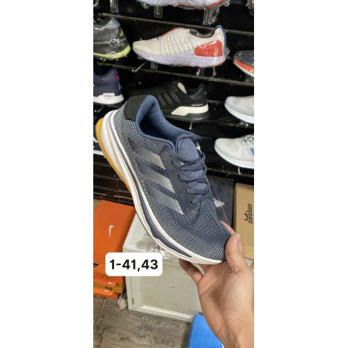 Giày Thể Thao Adidas Xanh Than Đế Trắng Vàng