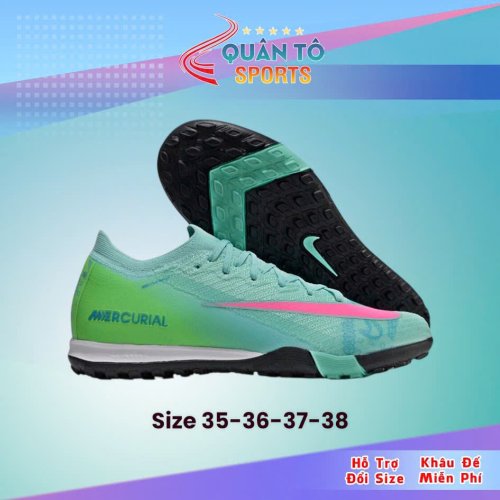 Giày Bóng Đá Trẻ Em Nike Mercurial Vapor 16 Elite SE Cosmic Speed Xanh Ngọc Cổ Lửng TF