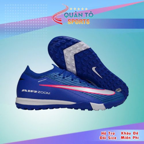 Giày Bóng Đá Nike Mercurial Vapor 16 Elite Xanh Coban Vạch Trắng TF