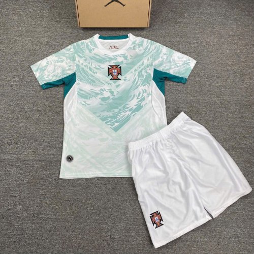 Bộ Bóng Đá Đội Tuyển Bồ Đào Nha WC2026 Xanh Trắng