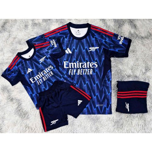 Bộ Bóng Đá Trẻ Em Asenal Sân Khách Xanh Đậm