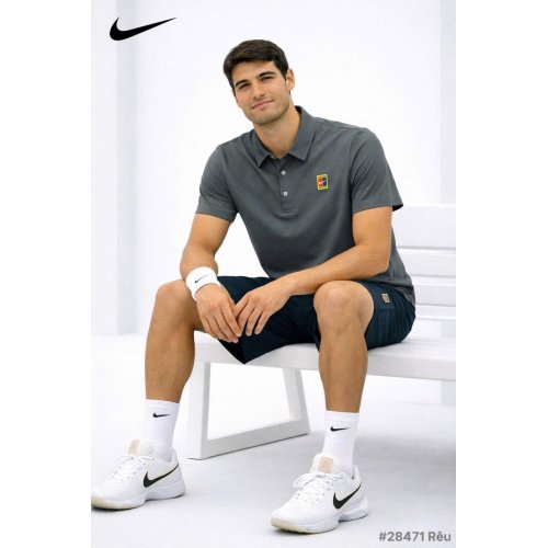 Bộ Thể Thao Có Cổ Nike 28471 Xám Xanh