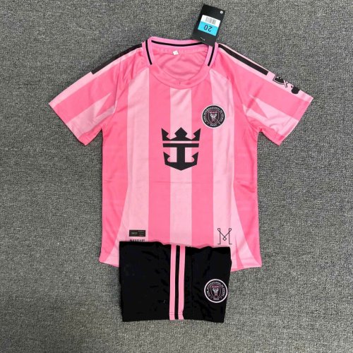 Bộ Bóng Đá Trẻ Em Miami Hồng Thun Mè