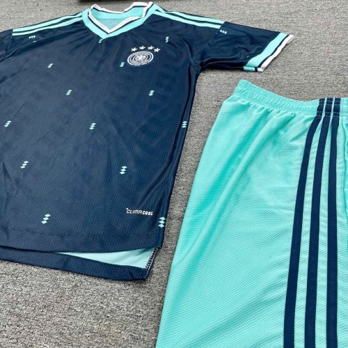 BỘ QUẦN ÁO TRẺ EM  BÓNG ĐÁ TUYỂN ĐỨC SÂN KHÁCH LÔNG RỒNG CAO CẤP- XANH