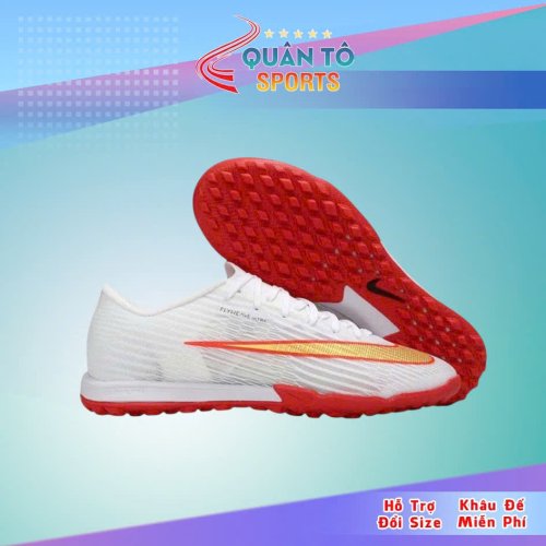 Giày Bóng Đá Nike Mercurial Superfly 11 Elite Trắng Đỏ Vạch Đồng Lưỡi Gà Liền TF