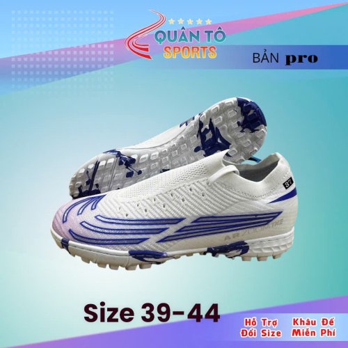 Giày Bóng Đá VN Mercurial Vapor 16 Elite Hologram Trắng Xanh TRE EM