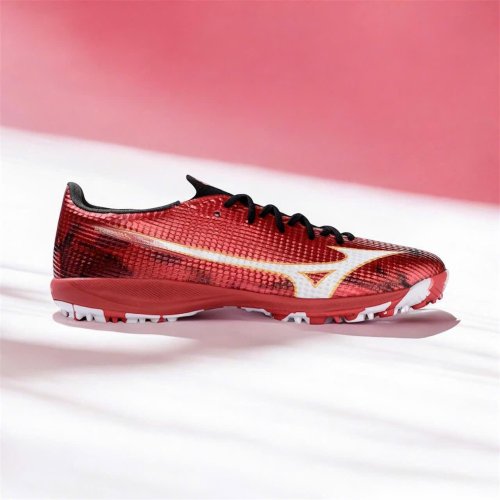 Giày Bóng Đá Mizuno Alpha 3 Elite  Đỏ Ruby Đế Đệm TF//