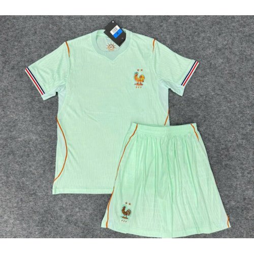 Bộ Bóng Đá Tuyển Pháp Sân khách WC 2026 Xanh nhạt